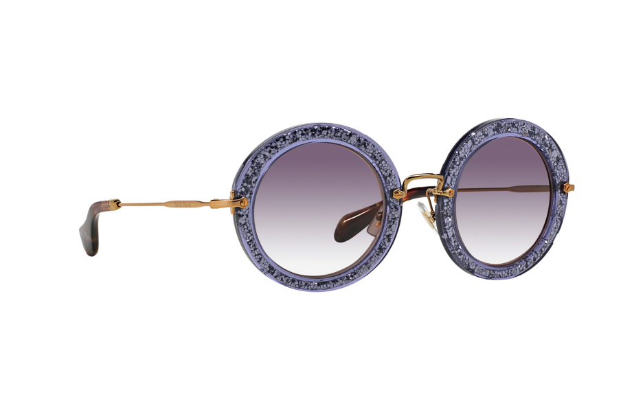 Miu Miu 13NS Sunglasses Miu Miu MU 13NS Pink/Glitter/Gold Sunglasses main image 3
