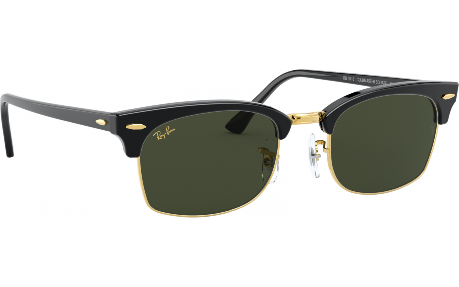 Ray Ban Clubmaster Square Rb3916 52 Prescription Sunglasses Shade Station