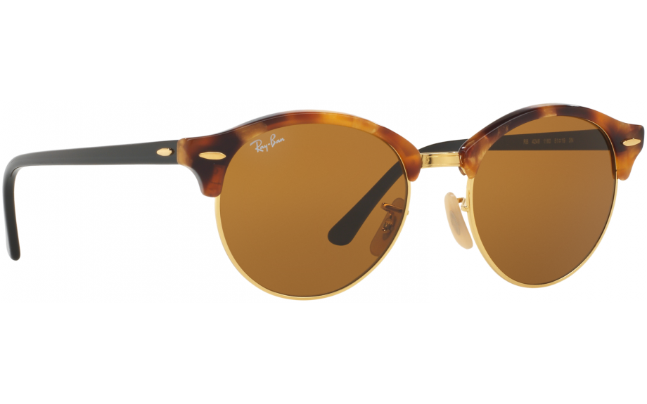 ray ban clubround brown