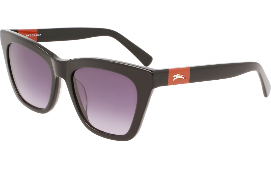 Longchamp Women\'s 54mm Black Sunglasses LO715S-001 Red Stripe 54-18-140 Longchamp Women main image 2