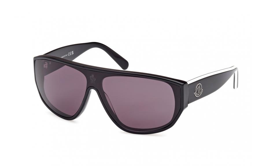 MONCLER　ML0260 01A TRONN　サングラス ブラック ホワイト Moncler Tronn ML0260 01A 00 Sunglasses | Shade Station