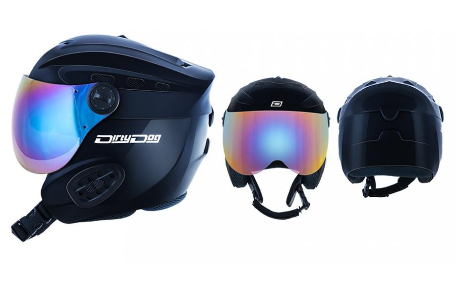 dirty dog crater snowboard ski helmet HYDRA 11 Mesh Covered VentsINTERIOR Dirty Dog Apache Goggles