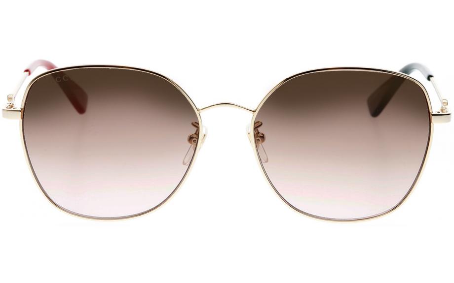 サングラス　GG0497S/003 Gucci Yellow Oval Ladies Sunglasses GG0497S 002 56 889652211572
