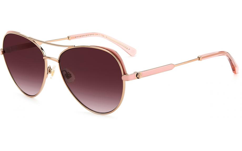 Kate Spade New York Katalina Sunglasses Aviator Gold Frame Brown Gradient Lens Kate Spade Women main image 3
