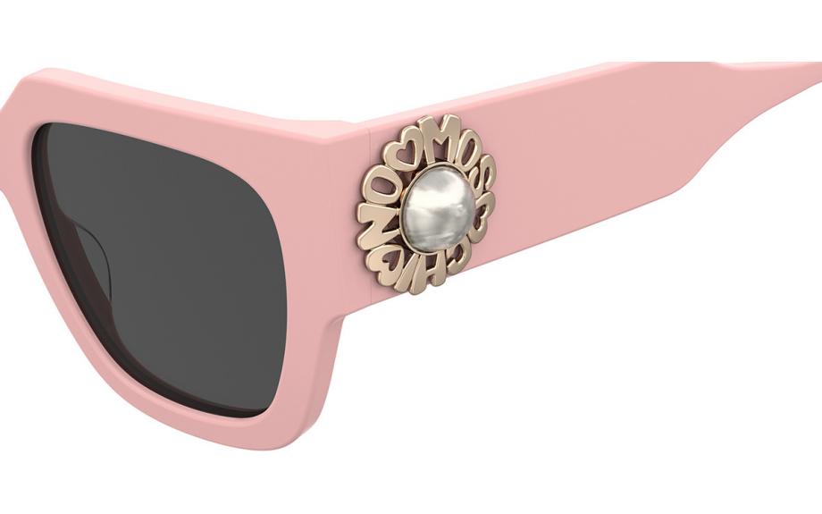 Moschino MOS153/S Black Pearl Medallion Square Sunglasses NEW Moschino MOS153/S 807 9O 52 Sunglasses | Shade Station main image 4