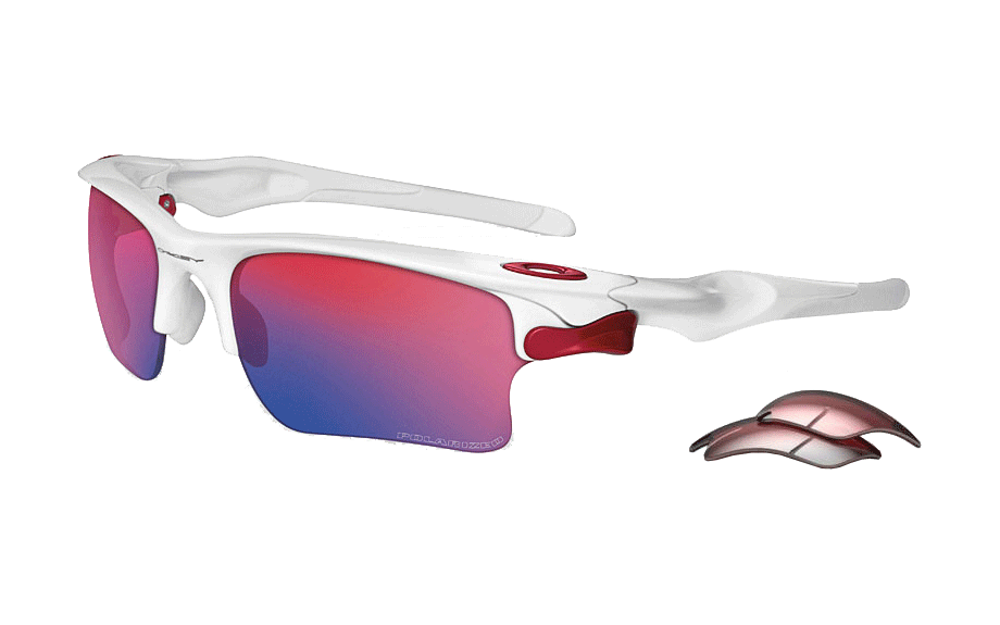 Oakley Fast Jacket Polished White Oo Red G40 Sunglasses Oakley Fast Jacket Polished White Oo Red G40 Sunglasses