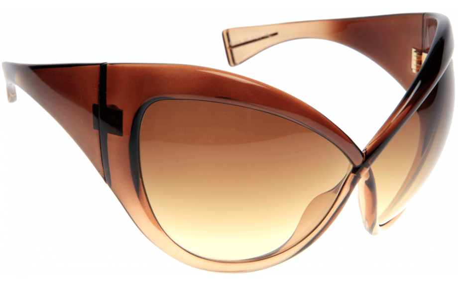 Tom Ford Brown Daphne Sunglasses Tom Ford DAPHNE TF0219 Sunglasses 50F Br - Elite Eyewear Studio main image 2