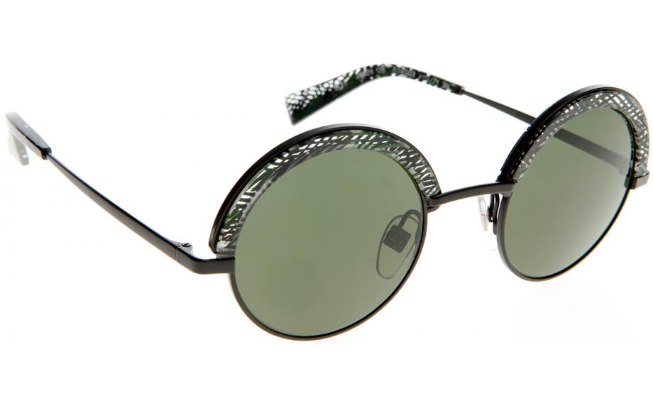 Alain Mikli 631 sunglasses in silver & black Sunglasses Alain Mikli 631 / 391 Round Designer Shades main image 2