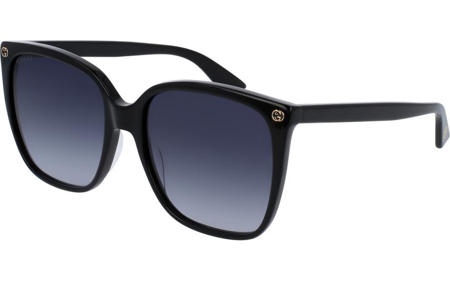 Gucci GG0022S 001 57 Sunglasses | Shade Station