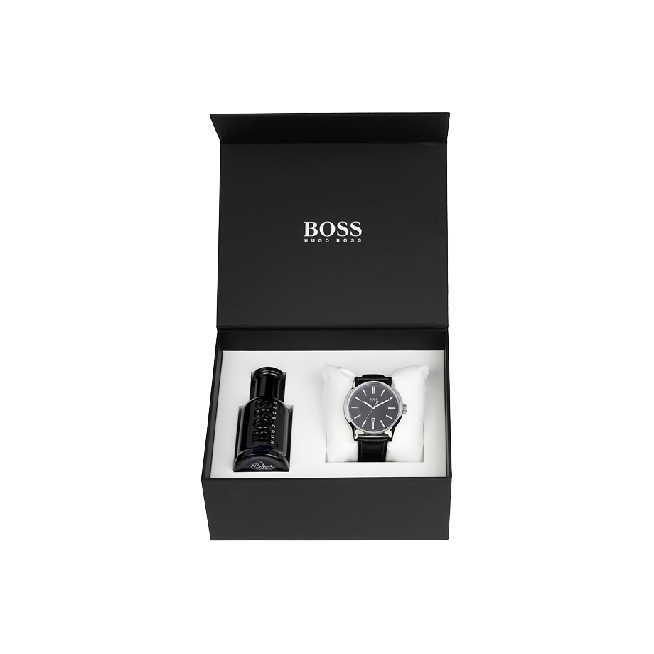 BOSS Mens Watch And Aftershave Gift Set 1570019 Watch Shade Station