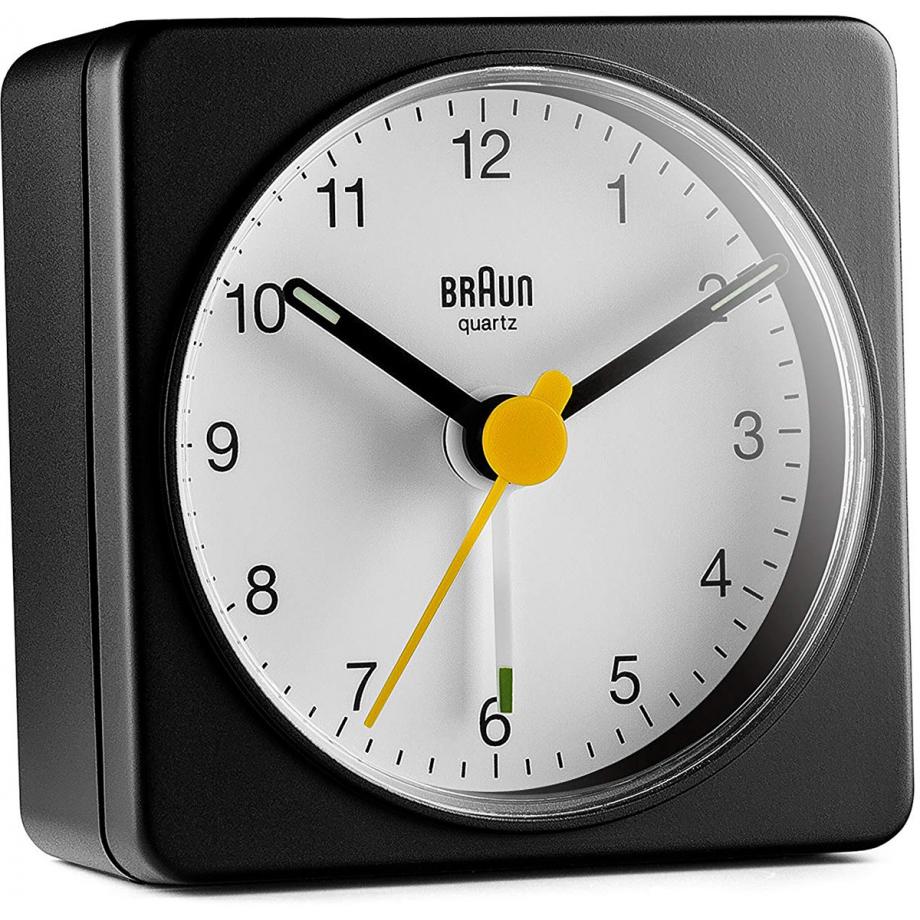 Braun Clocks Classic Alarm Clock BC02BW Watch Shade Station
