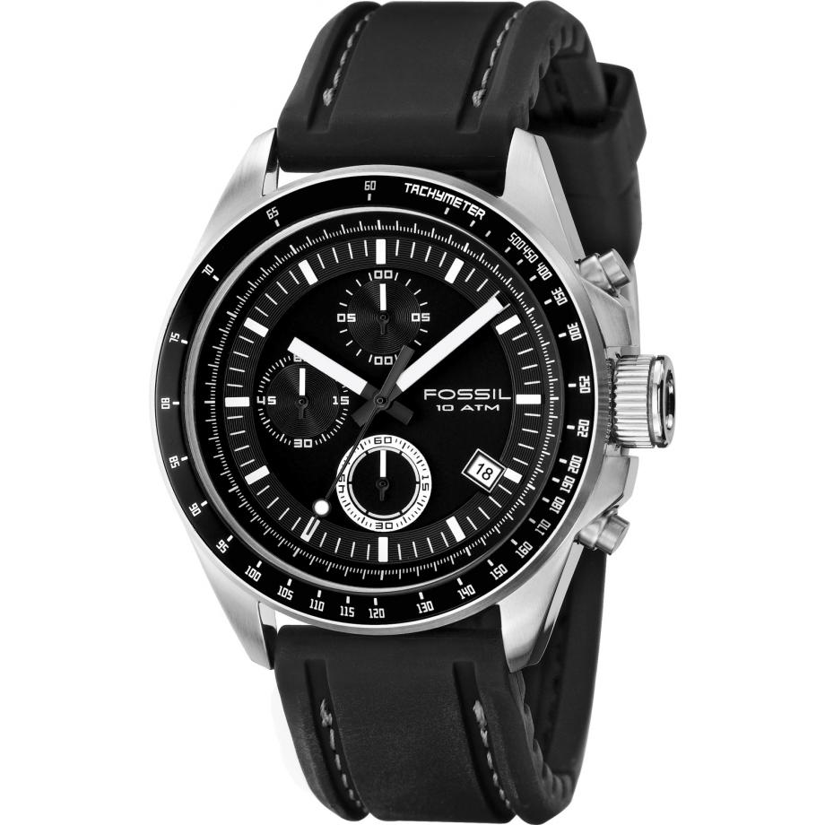 Decker chronograph stainless steel watch deals