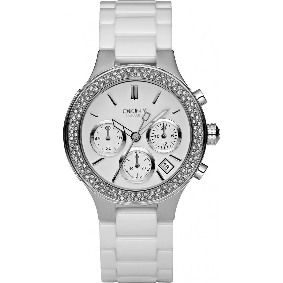 Dkny white ceramic ladies watch hotsell