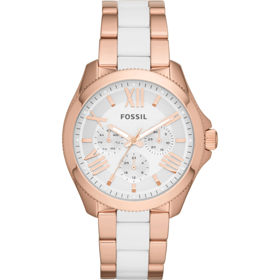 Fossil Cecile Rose Gold Watch AM 4540 Fossil AM4483 Cecile Multifunction Rose Gold Glitz Stainless  main image 4