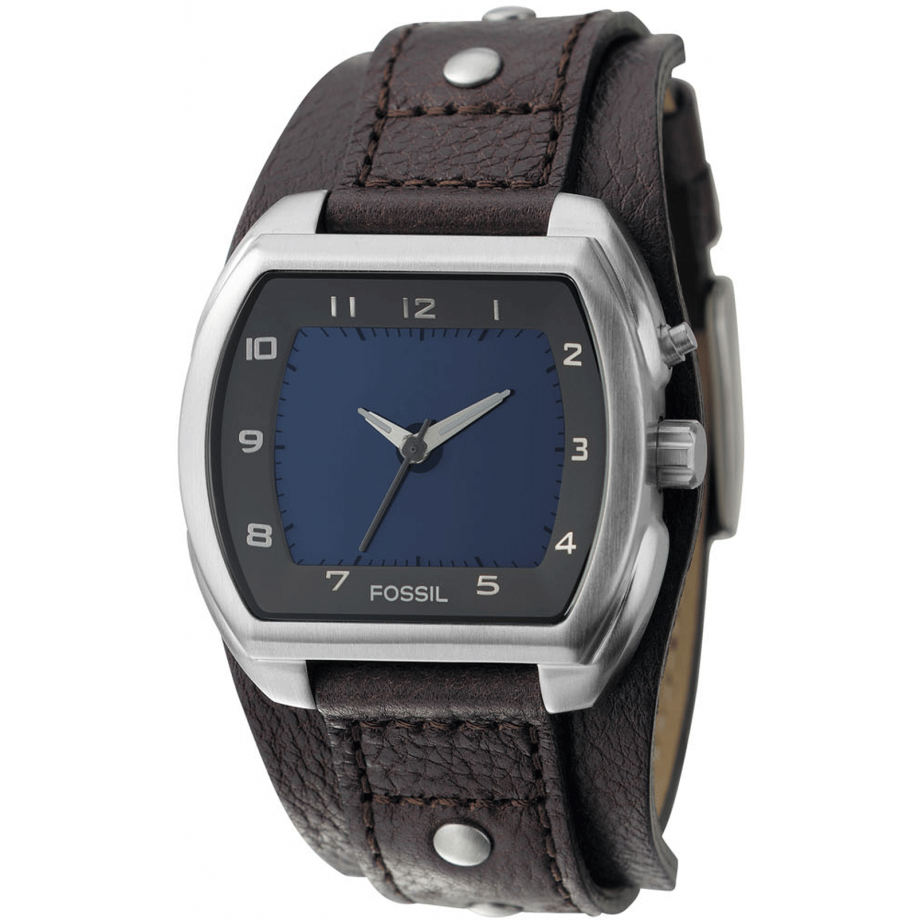 Fossil BG-2195 Mens Watch 41mm Brown Dial Brown Leather Bund Strap New Battery Fossil Flynn Silver Brown Leather Chronograph BQ2125 Men  main image 4
