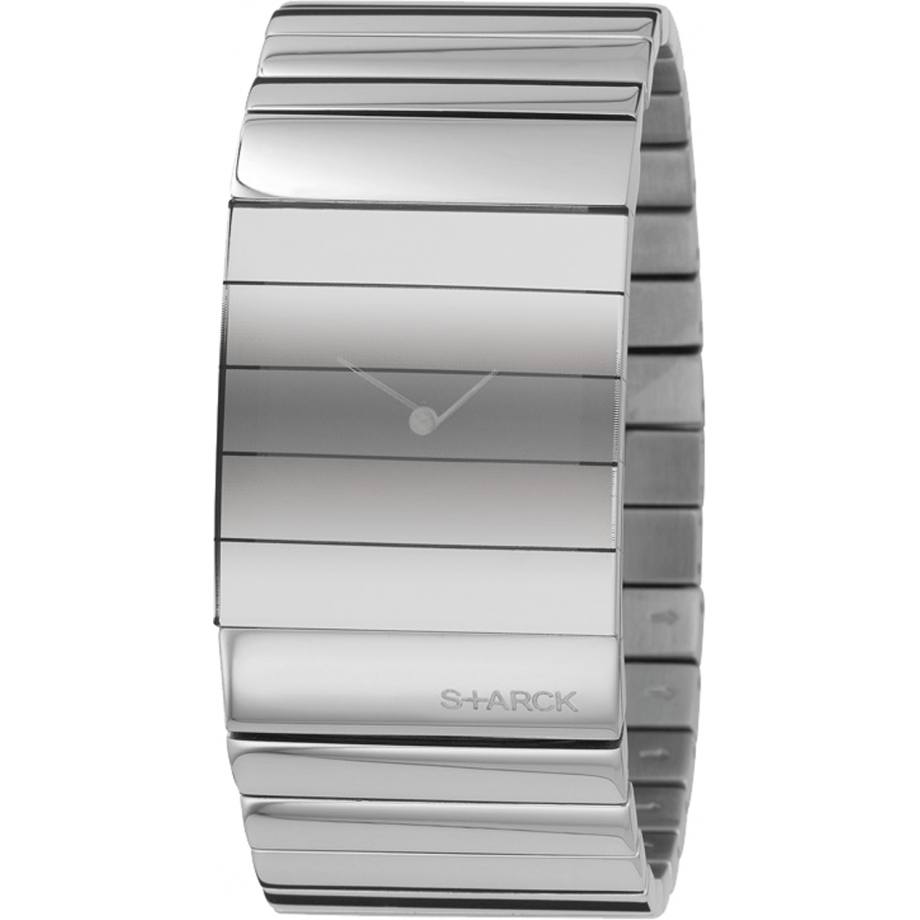 Montre Philippe Starck With Fossil Quartz Unisexe - Réf PH5016 250705 - Cadran Noir Rectangulaire - Occasion