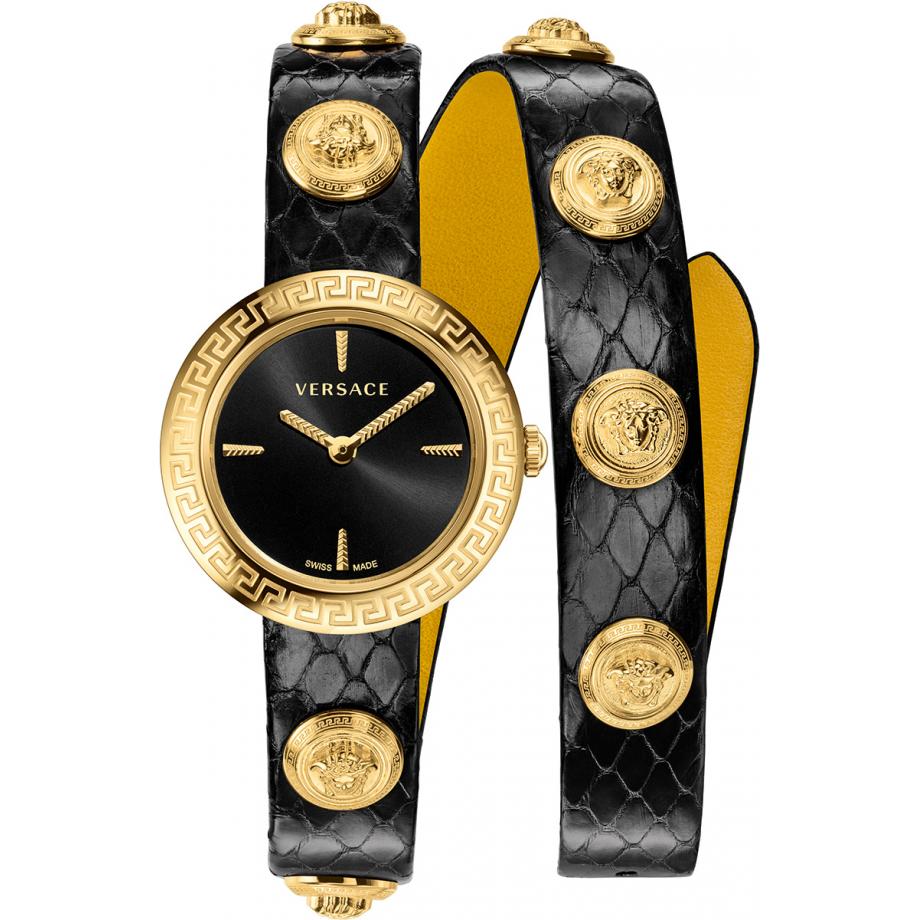 Black medusa stud icon bracelet watch clearance
