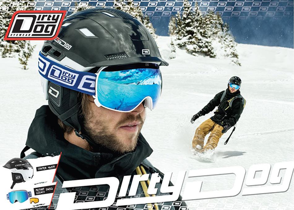 dirty dog crater snowboard ski helmet NOVA Mesh Liner with Plush Faux Fur Ear Pads for Comfort and WarmthFIT NOVA - Matte Khaki