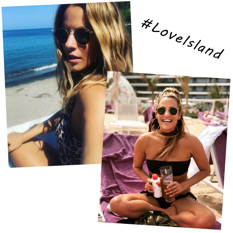 Caroline flack discount ray bans