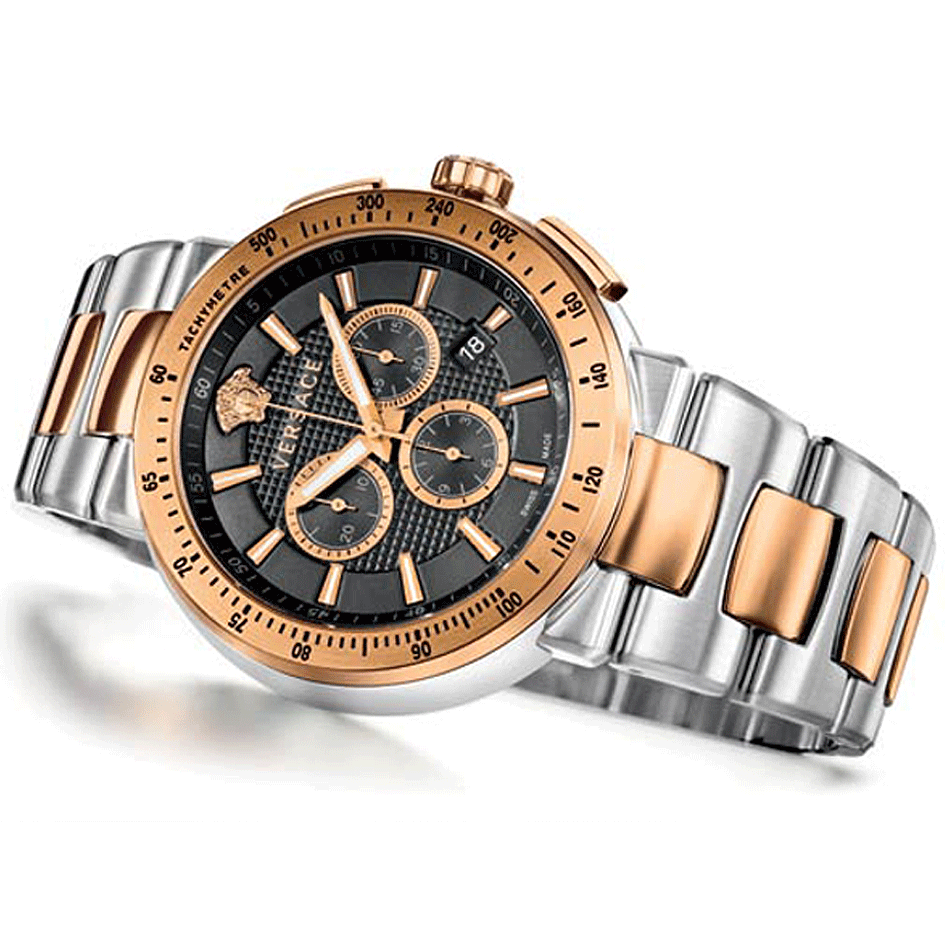 Rose gold versace watch new arrivals